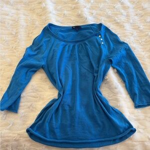 GAP Vibrant Blue Long Sleeve Top